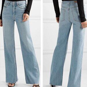 BRAND NEW Grlfrnd Denim Carla wide leg jeans light wash